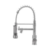 Kitchen Sink Mixer Taps Spring Pull Out Sprayer Commercial Dual Spout Swivel Tap