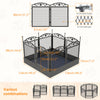 Strong 8 Panels Dog Playpen Enclosure Safety Puppy Whelping Birthing Box Fence