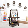 3 in 1 Kids Art Easel Double-Sided Blackboard Magnetic Whiteboard W/ Paper Roll