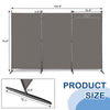 6Ft 3-Panels Room Divider Wall Privacy Screen Protector Foldable Freestanding