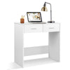 White Computer Desk Desktop Laptop PC Table Workstation 2 Drawer Home Office