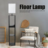 Luxurious Mordern LED 3-Layer Floor Lamp Storage Shelf Reading Light Standing UK