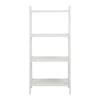 White 4 Tier Ladder Shelf Wooden Storage Unit Rack Display Stand Bathroom New