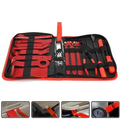Car Audio Trim Removal Tool Kit 35pcs Radio Dash Clip Pry Plastic Set Door Panel