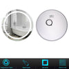 Waterproof Round LED ILLUMINATED Bathroom Mirror Touch/Demister/Gradient Light