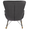 Rocking Chair Armchair Curved High Back Upholsrered Living Bedroom Lounge Sofa