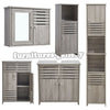 Bathroom Tall Cabinet Storage Unit Organizer Sink Tower w/Shelves Mirror Cupboar