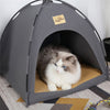 Puppy Dog Cat Kennel Bed Cushion SoftMattress Cave Tent House Pet Cat Igloo Cage