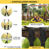 Saucer Tree Swing 100cm Round Disc Nest Swing Seat with Heights Adjustable Rope