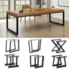 Pair of Metal Cross Leg V Frame Box Trapezium Design for Dining Table Chair Desk