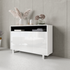 TV Unit 130cm Sideboard Cabinet Cupboard TV Stand Living Room High Gloss Doors