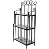3 Tier Garden Plant Stand Plant Holder Display Shelf Terracotta Mosaic Pattern