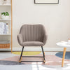 NEW Rocking Chair Upholstered Armchair Leisure Recliner Padded Seat Rocker Chair