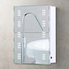 Illuminated LED Bathroom Mirror Cabinet with Shaver Socket Sensor Demister Pad