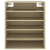 Shoe Cabinet Oak 60x35x70cm Chipboard Container
