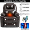 Riser & Recliner Armchair Leather 8 Point Electric Heated Massage Sofa Arm Chair
