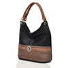 Womens Large Slouch Shoulder Bag Contrast Detail Large Tote Ladies Handbag