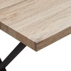 Modern Wood Dining Table Kitchen Dining RoomTable with X/U Shaped Metal Legs