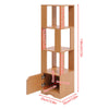 4/6-Tier Corner Display Cabinet Shelf Cupboard Tall Storage Bookcase Home Decor
