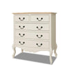Juliette Shabby Chic Champagne chest of drawers. 5 Drawer Chest ASSEMBLED