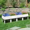 Set of 4 Raised Garden Bed Kits Elevated Flower Vegetable Herb Grow Planter Box