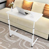 Portable Trolley Laptop Table Computer Desk Keyboard Tray Height Adjustable UK