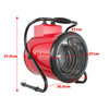 Portable Drum Fan Heater Garage Workshop Tilting Electric Space Air Warmer 3KW