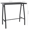 5 Piece Garden Bar Set Black M2R6