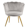 Genesis Flora Accent Tub Chair Scallop Armchair Petal Back With Golden Legs