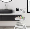Storage Trolley On Wheels 3 Tier Kitchen Bathroom Storage Trolley Cart