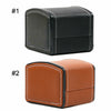 Single Grid PULeather Watch Display Case Gift Jewelry Storage Organizer Box Slot