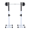 Adjustable Bench Press Split Squat Rack Set Heavy Duty Barbell Power Stand Sport