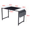 PC Computer Desk Home Office Study Table Workstation Side Pocket 120/140cmx60cm