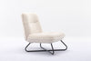 Modern Lounge Chair Sleeper Sofa Living Room Cinema Armless Chair White