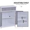 75x60cm Freestanding Bathroom Storage Cabinet Unit w/2 Drawers Cupboard