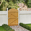 Durable Garden Wooden Gate Pedestrian Gate Pine Wood Gate 152/183cm Height