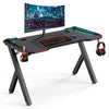 Large 47" Height Adjust LED Gaming Desk Computer Laptop Table Office & Cup Hoder