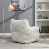 Upholstered Soft Fabric Tufed Bean Bag Foam Memory Resilience Sponge Chair NS