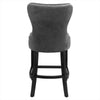 2X Velvet Bar Stools Kitchen Counter Breakfast Stool Padded Barstool Pub Chair