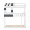 2-IN-1 CABIN BED SOLID WOOD BUNK BEDS HOUSE DESIGN KIDS SLEEP STATION 3FT SINGLE