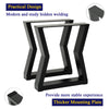 Pair Industrial Steel Table Legs for Dining Table/Desk/Hall/Garden Coffee Table
