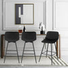 Dining Chairs Velvet Padded Seat Metal High Legs Kitchen Home living room