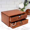 Wooden Small Chest of Drawers Storage Cabinet Desktop Trinkets Box Jewelry Case