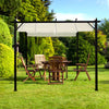 Steel Pergola 3x3m Garden Weatherproof Gazebo Awning Canopy Sun Shade Shelter UK