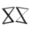 2Pcs Industrial Metal Table Legs Steel Stand for Coffee Desk Bench Dining Chair