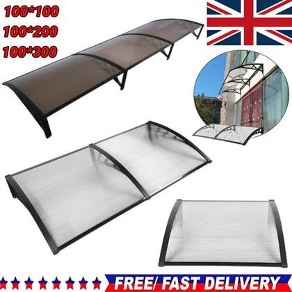 Door Canopy Awning Shelter Front Back Outdoor Porch Patio Window Roof Rain Cover