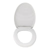 Soft Close Toilet Seat White Bathroom V Shape WC Heavy Duty Seats Anti Slam