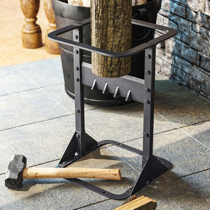 Firewood Kindling Splitter Racker Manual Log Wood Cutter Steel Splitting Tools