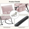 Relax Rocking Chair Adjustable Armchair w/Footstool, Reclining Chair w/Storage
