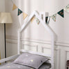 THEO KIDS WOODEN HOUSE TREEHOUSE SINGLE BED FRAME - WHITE/GREY - TRUNDLE OPTION